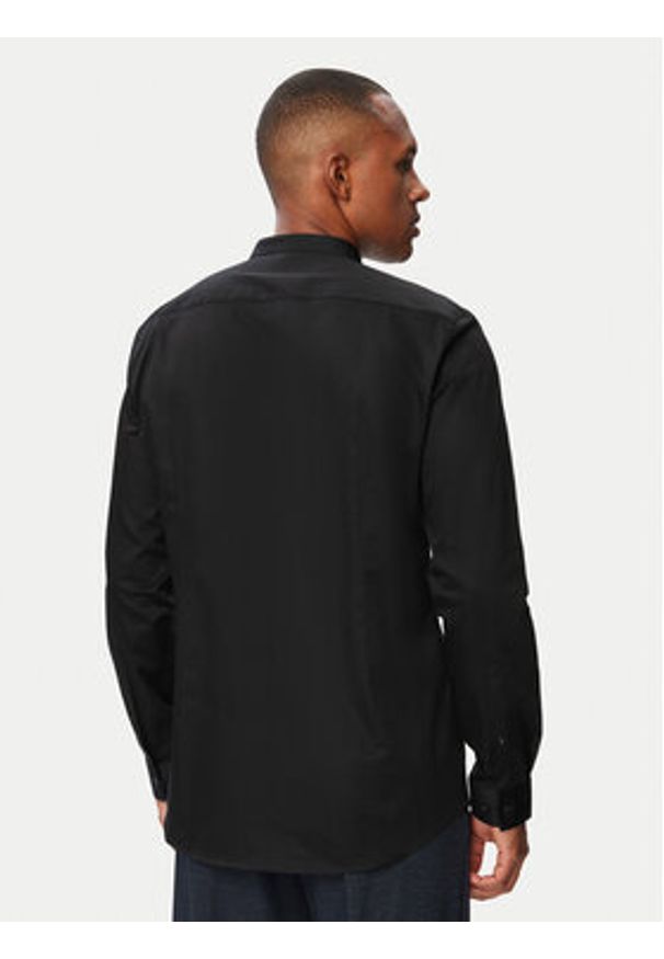 Hugo - HUGO Koszula Kaleb 50544949 Czarny Slim Fit. Kolor: czarny. Materiał: bawełna
