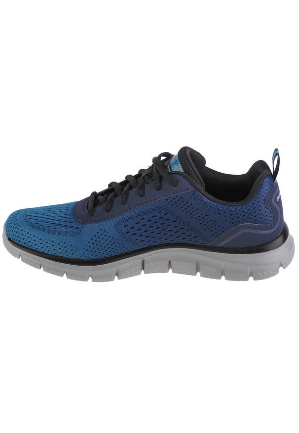 skechers - Buty treningowe męskie, Skechers Track - Ripkent. Kolor: niebieski. Sport: fitness