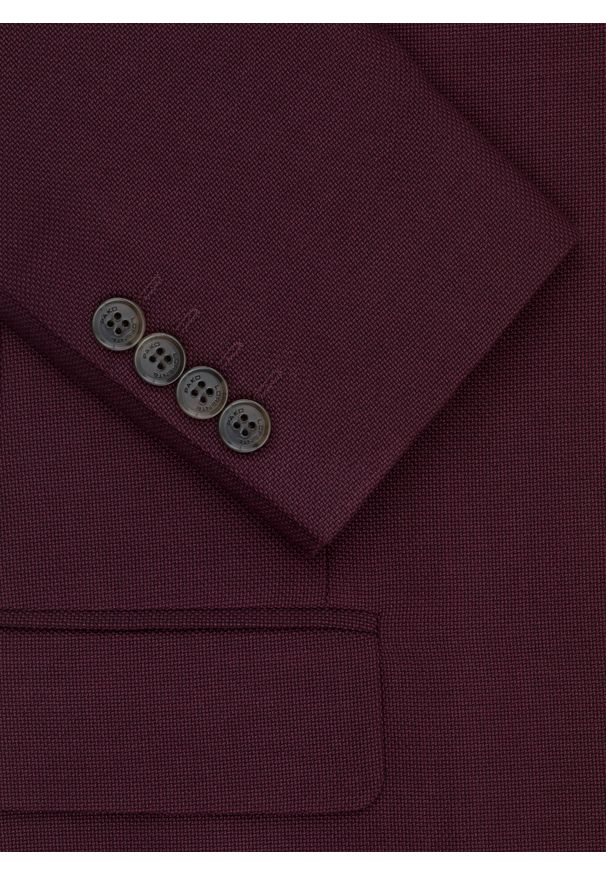 Pako Lorente - PAKO LORENTE – Marynarka garniturowa w kolorze bordowym. Okazja: na co dzień, na ślub cywilny, na wesele. Kolor: czerwony. Materiał: poliester, wiskoza, elastan. Wzór: gładki. Styl: casual