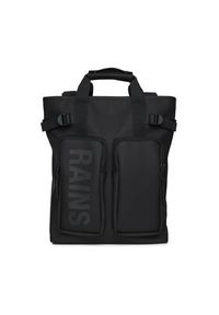 Rains Plecak Texel Tote Backpack W3 14240 Czarny. Kolor: czarny. Materiał: materiał #8