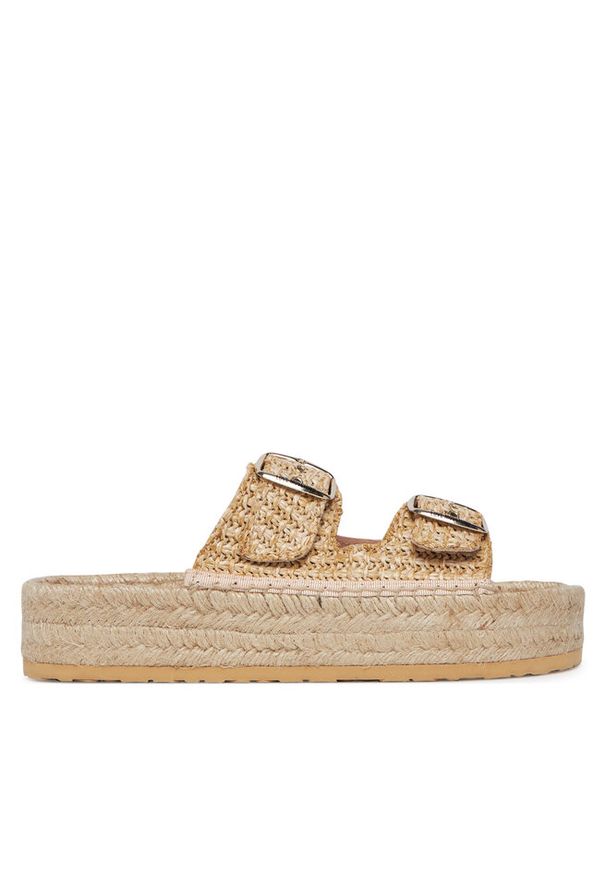 Love Moschino - Espadryle LOVE MOSCHINO. Kolor: beżowy