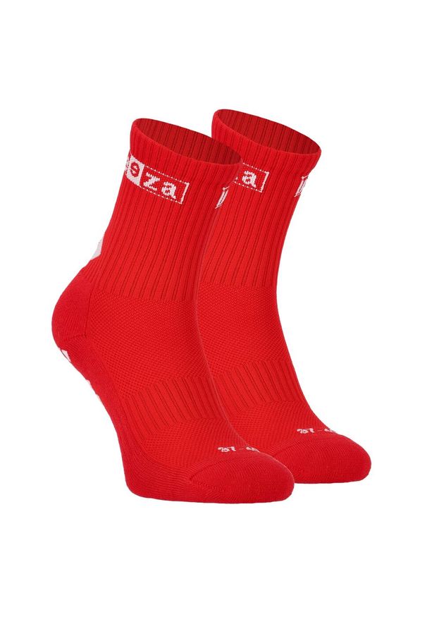 Skarpety antypoślizgowe unisex KEEZA PRO. Kolor: czerwony. Sport: piłka nożna