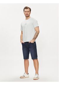 Wrangler Szorty jeansowe Colton 112350823 Granatowy Slim Fit. Kolor: niebieski. Materiał: jeans, bawełna