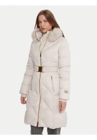 Marciano Guess Płaszcz zimowy 5BGL38 7374A Beżowy Regular Fit. Kolor: beżowy. Materiał: syntetyk. Sezon: zima