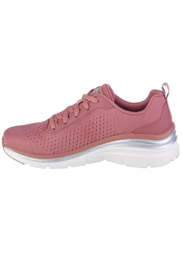 skechers - Buty sportowe Sneakersy damskie, Skechers Fashion Fit - Make Moves. Kolor: różowy. Sport: turystyka piesza