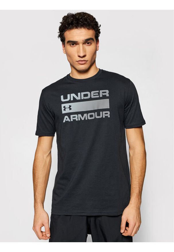 Under Armour T-Shirt Ua Team Issue Wordmark 1329582 Czarny Loose Fit. Kolor: czarny. Materiał: syntetyk, bawełna