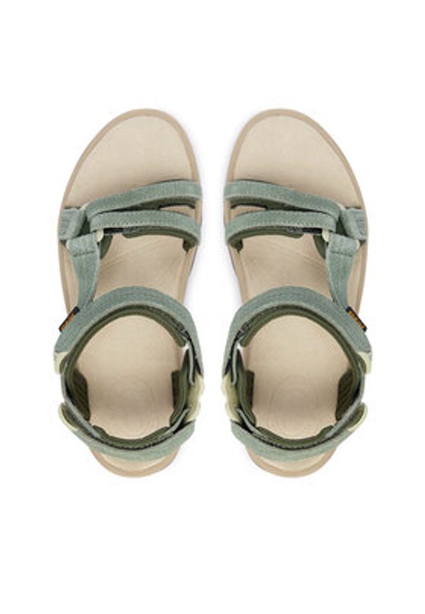 Teva Sandały Terra Fi Lite Suede 1124035 Zielony. Kolor: zielony. Materiał: skóra, zamsz