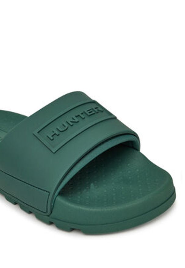 Hunter Klapki HFRU0006251 Zielony. Kolor: zielony
