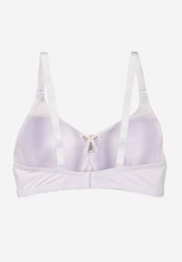 Renee - Biały Biustonosz z Koronki z Sercem z Cyrkonii Adrievianna. Kolor: biały. Materiał: koronka. Wzór: koronka #6