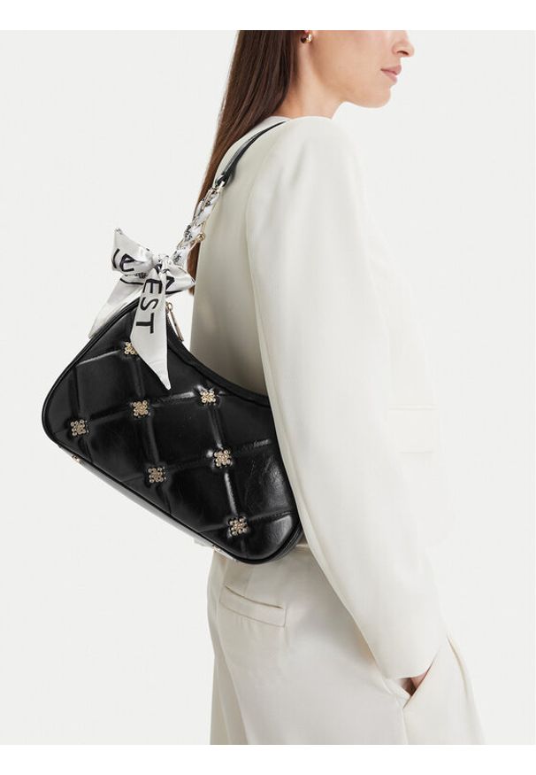 Nine West Torebka EO-Ludlow Dusk-KS2576-1 Czarny. Kolor: czarny. Materiał: skórzane