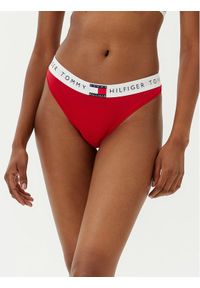 TOMMY HILFIGER - Tommy Hilfiger Stringi UW0UW06039 Czerwony. Kolor: czerwony. Materiał: bawełna