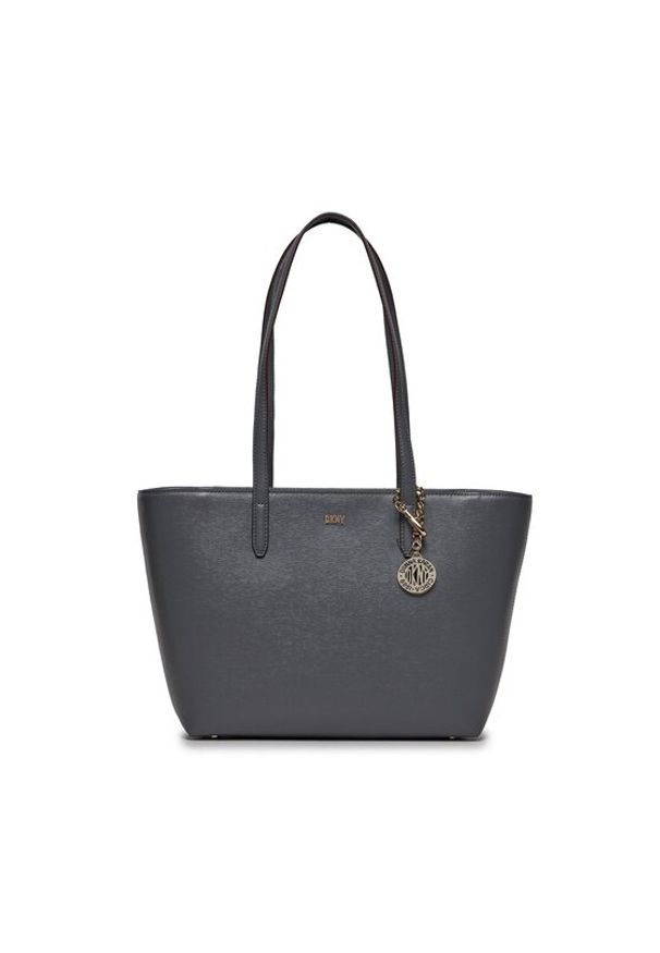 DKNY Torebka Bryant Medium Tote Szary. Kolor: szary. Materiał: skórzane