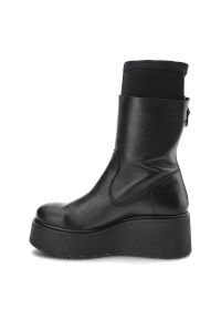 Czarne Botki Maciejka Skórzane Buty Damskie. Okazja: na co dzień. Zapięcie: zamek. Kolor: czarny. Materiał: skóra. Szerokość cholewki: normalna. Styl: casual #4