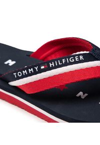 TOMMY HILFIGER - Tommy Hilfiger Japonki Tommy Loves Ny Beach Sandal FW0FW02370 Granatowy. Kolor: niebieski. Materiał: materiał #5