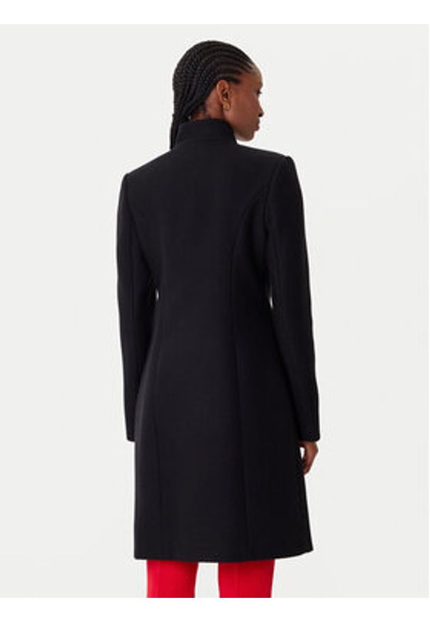 Rinascimento Płaszcz wełniany CFC0126218003 Czarny Regular Fit. Kolor: czarny. Materiał: syntetyk