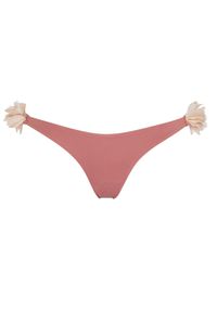 LA REVECHE - Dół od Bikini Shayna. Kolor: fioletowy, wielokolorowy, różowy. Materiał: szyfon, tkanina. Wzór: kwiaty, aplikacja