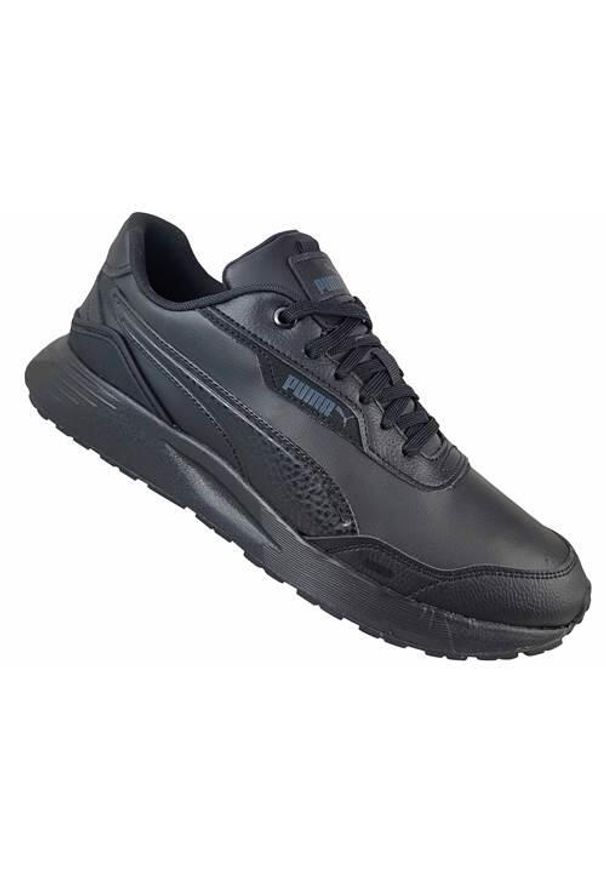 Buty do chodzenia męskie Puma Runtamed Plus L. Kolor: czarny. Materiał: materiał, syntetyk. Szerokość cholewki: normalna. Sport: turystyka piesza