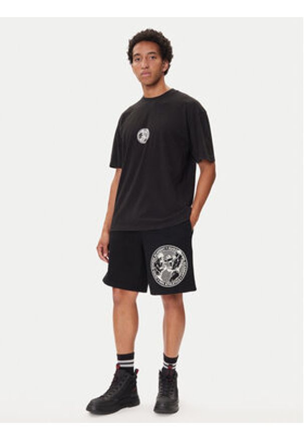 Hugo - HUGO T-Shirt Dwresto 50542366 Czarny Regular Fit. Kolor: czarny. Materiał: bawełna