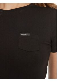Guess Jeans T-Shirt W5RI52 J1314 Czarny Regular Fit. Kolor: czarny. Materiał: bawełna