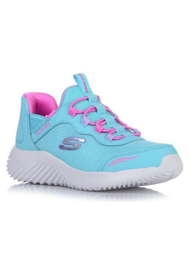 skechers - Buty do chodzenia dla dzieci Skechers Bounder Simple Cut. Kolor: niebieski. Materiał: syntetyk, materiał. Szerokość cholewki: normalna. Model: Skechers Sport. Sport: turystyka piesza