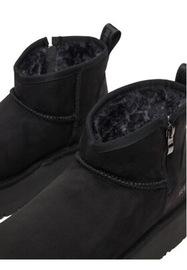 Replay - REPLAY Śniegowce GWF5A.000.C0007T Czarny. Kolor: czarny. Materiał: zamsz, skóra