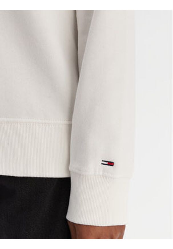 Tommy Jeans Bluza Essential DW0DW21922 Écru Regular Fit. Materiał: bawełna