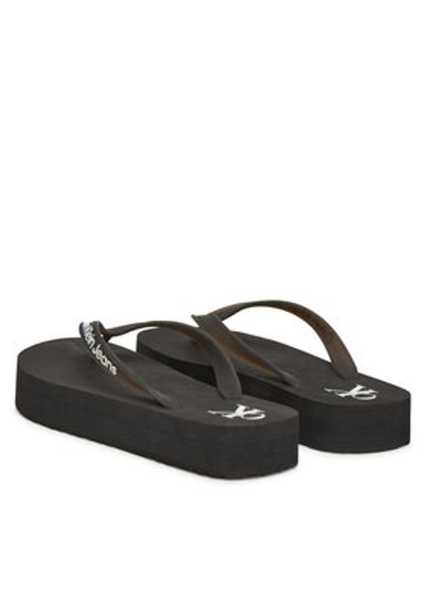 Calvin Klein Jeans Japonki Beach Sandal Flatform Tpu YW0YW01830 Czarny. Kolor: czarny