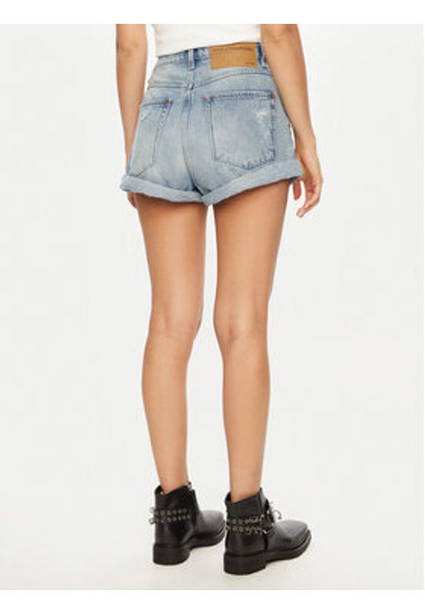 One Teaspoon Szorty jeansowe Bandits 26891 Błękitny Regular Fit. Kolor: niebieski. Materiał: bawełna