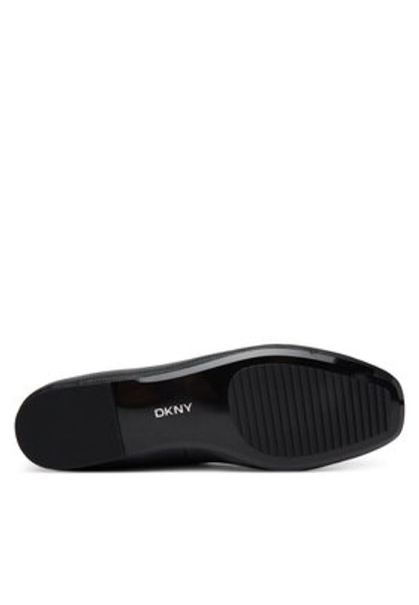 DKNY Baleriny K3522764 Czarny. Kolor: czarny. Materiał: skóra
