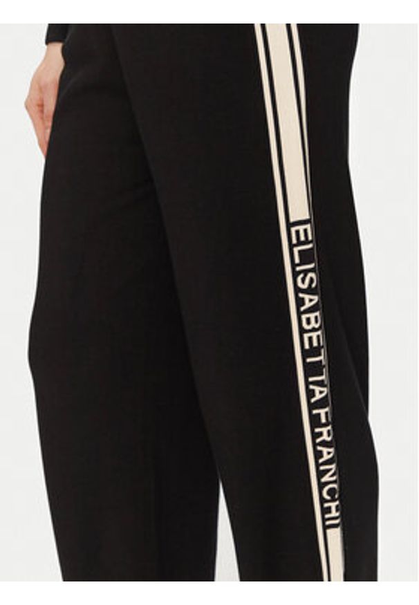 Elisabetta Franchi Kombinezon KT-54S-51E2 Czarny Regular Fit. Kolor: czarny. Materiał: wiskoza