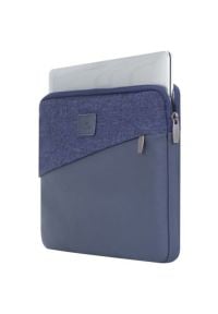 Etui na laptopa RIVACASE Emont 7903 13.3 cali Niebieski. Kolor: niebieski. Materiał: tkanina, skóra ekologiczna, poliester. Wzór: jodełka #3