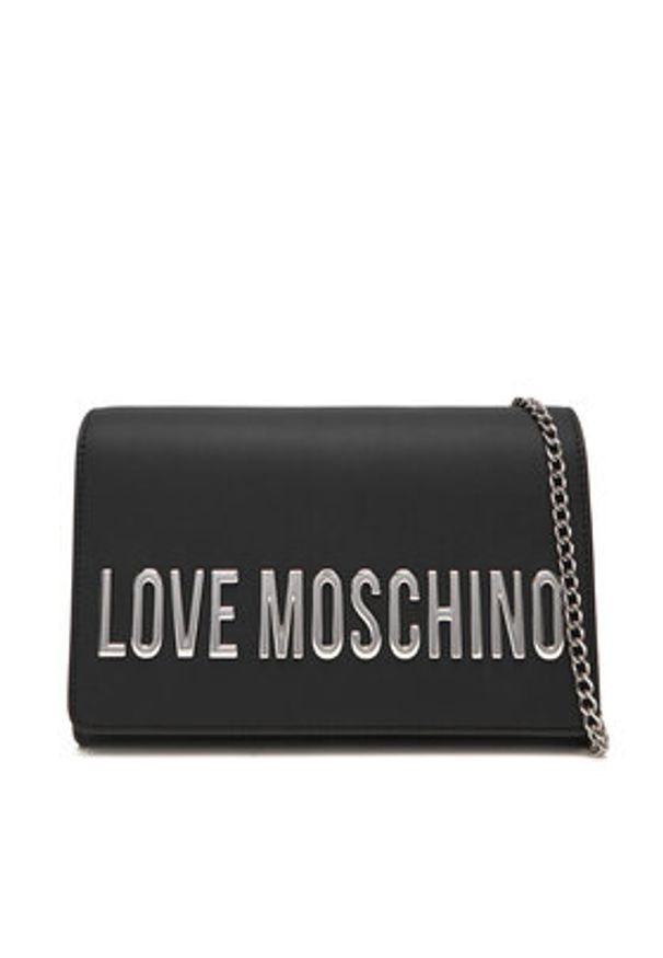 Love Moschino - LOVE MOSCHINO Torebka JC4103PP0NKD000B Czarny. Kolor: czarny. Materiał: skórzane