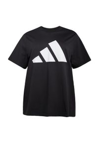 Adidas - Koszulka Essentials Big Logo Cotton (Plus Size). Kolekcja: plus size. Kolor: biały, wielokolorowy, czarny. Materiał: bawełna