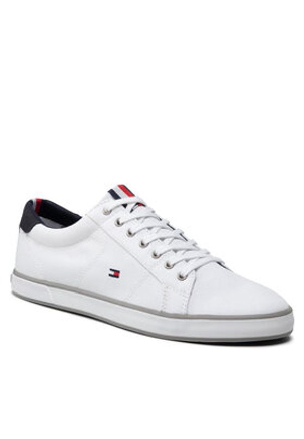 TOMMY HILFIGER - Tommy Hilfiger Tenisówki Harlow 1D FM0FM00596 Biały. Kolor: biały. Materiał: materiał