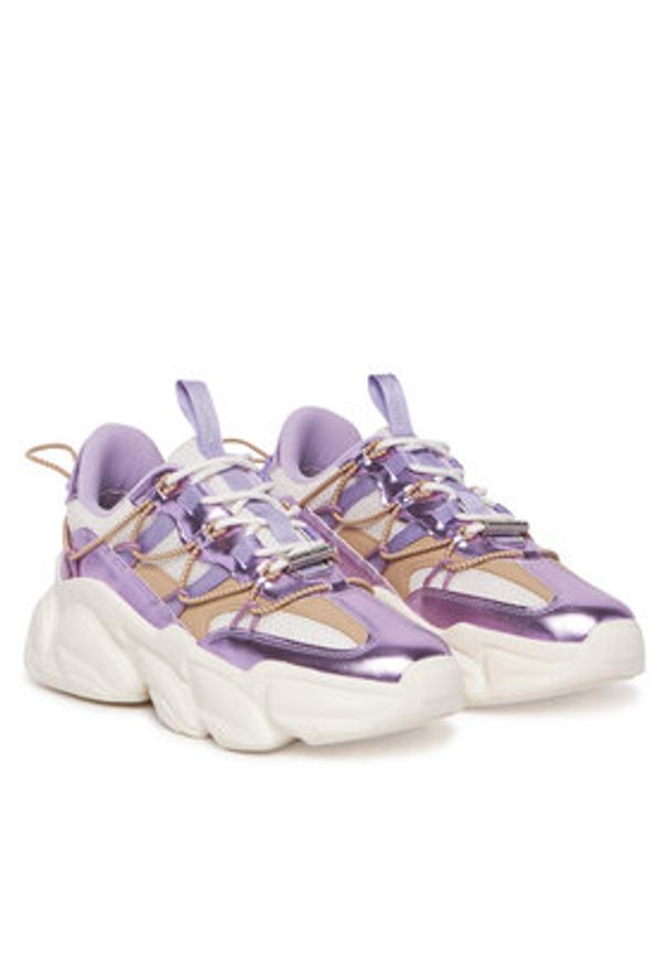 Steve Madden Sneakersy Spectator SM11002961 Fioletowy. Kolor: fioletowy. Materiał: materiał