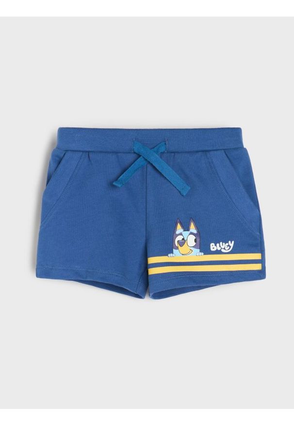Sinsay - Szorty Bluey - granatowy. Kolor: niebieski