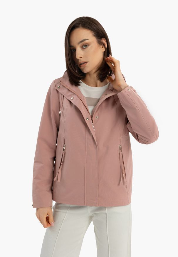 Volcano - Kurtka wodoodporna z kapturem J-LAGUSTI. Typ kołnierza: kaptur. Kolekcja: plus size. Materiał: materiał