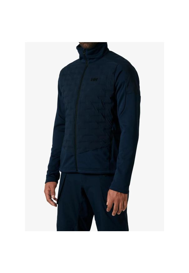 Kurtka hybrydowa męska Helly Hansen HP Hybrid Stretch Insulator. Kolor: niebieski. Sport: turystyka piesza