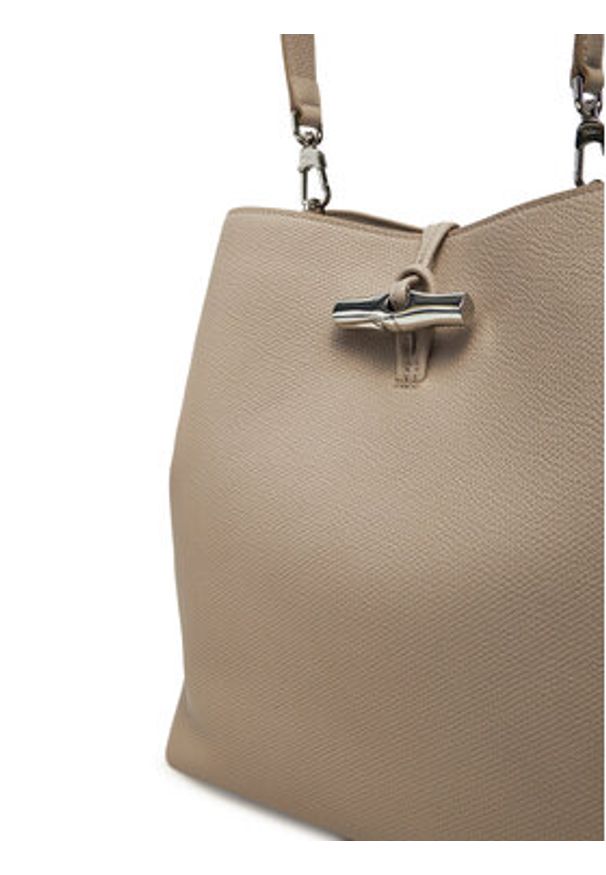 Longchamp Torebka 10281HFP Beżowy. Kolor: beżowy. Materiał: skórzane
