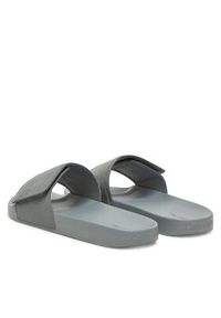 Calvin Klein Klapki Adj Pool Slide Canvas Logo HM0HM01749 Szary. Kolor: szary. Materiał: materiał #4