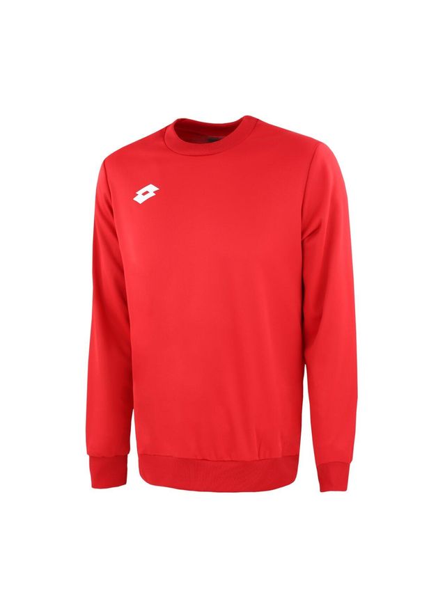 Bluza piłkarska dla dzieci LOTTO JR DELTA RN. Kolor: czerwony. Szerokość buta: średnie. Sport: piłka nożna