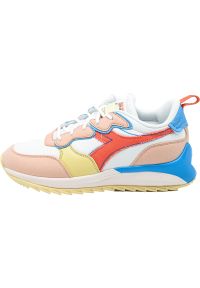 Buty do chodzenia damskie, Diadora Jolly Canvas Wn. Kolor: różowy, wielokolorowy. Materiał: materiał. Sport: turystyka piesza