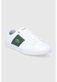 Lacoste Buty skórzane 742SMA0063.1R5 kolor biały. Nosek buta: okrągły. Zapięcie: sznurówki. Kolor: biały. Materiał: skóra. Sport: bieganie #3