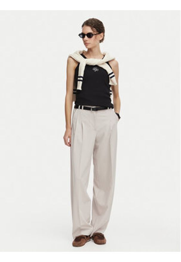 Beverly Hills Polo Club Top P-SS26W-TK550000 Czarny Regular Fit. Typ kołnierza: polo. Kolor: czarny. Materiał: bawełna