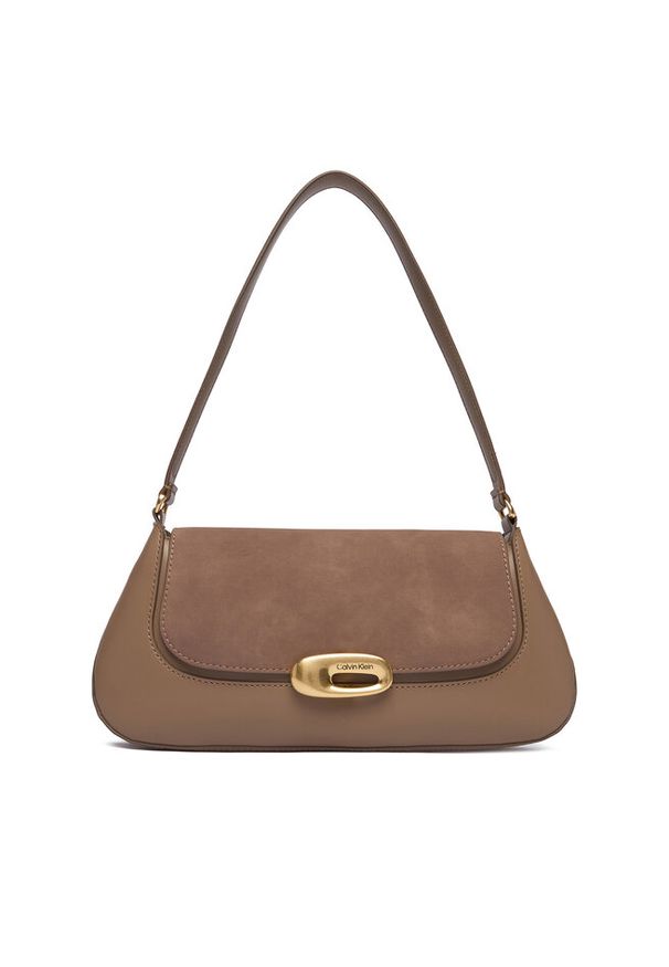 Torebka Calvin Klein. Kolor: beżowy