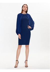 Rinascimento Sukienka koktajlowa CFC0018940002 Granatowy Regular Fit. Kolor: niebieski. Materiał: syntetyk. Styl: wizytowy #2