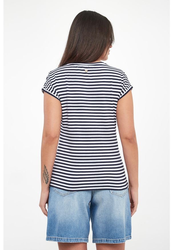 T-shirt damski w paski Tulia JOOP!. Wzór: paski