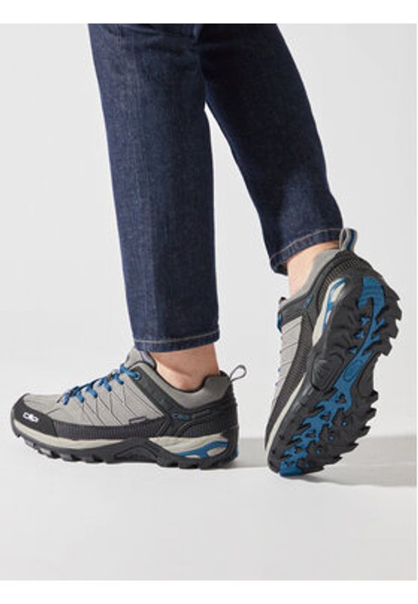 CMP Trekkingi Rigel Low Trekking Shoes Wp 3Q13247 Szary. Kolor: szary. Materiał: skóra, zamsz. Sport: turystyka piesza