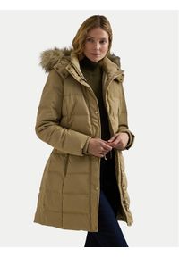 Lauren Ralph Lauren - LAUREN RALPH LAUREN Płaszcz zimowy 297957517001 Beżowy Regular Fit. Kolor: beżowy. Materiał: syntetyk. Sezon: zima