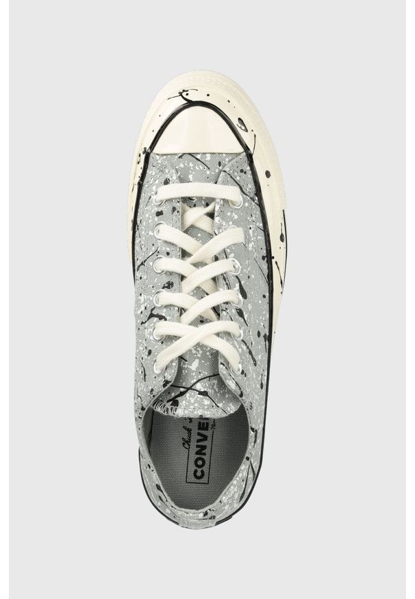 Converse tenisówki CHUCK 70 OX kolor szary. Nosek buta: okrągły. Zapięcie: sznurówki. Kolor: szary. Materiał: guma